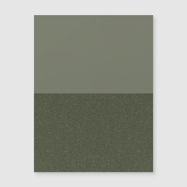 Two-Tone Moss Green Magnetic Card – Customisable (Front)