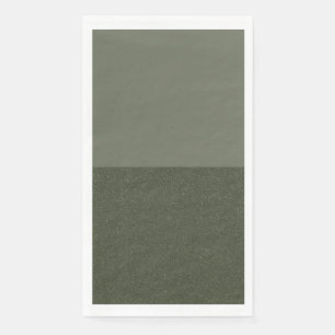 Two-Tone Moss Green Modern Napkin – Customisable