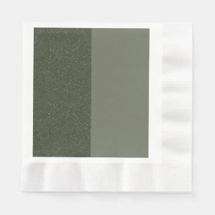 Two-Tone Moss Green Paper Napkin – Customisable