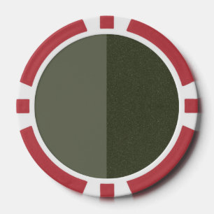 Two-Tone Moss Green Poker Chip – Customisable
