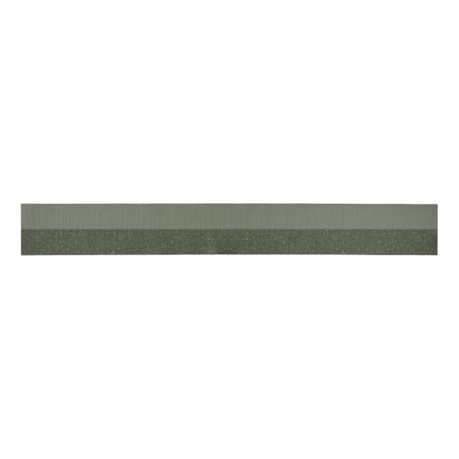 Two-Tone Moss Green Ribbon Customisable Grosgrain Ribbon (Front)