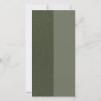 Two-Tone Moss Green Save The Date – Customisable