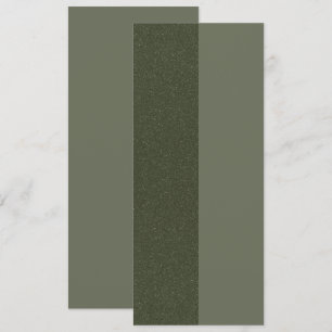 Two-Tone Moss Green Textured Flat Menu – Customise