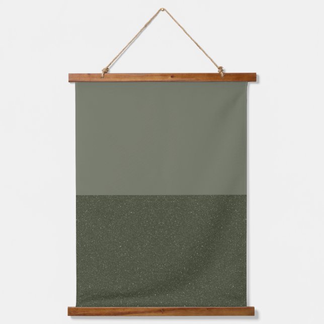 Two-Tone Moss Green Wall Tapestry – Customisable (Front)