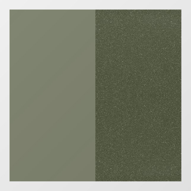 Two-Tone Moss Green Window Cling – Customisable (Sheet)