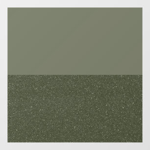Two-Tone Moss Green Window Cling – Smooth&Textured