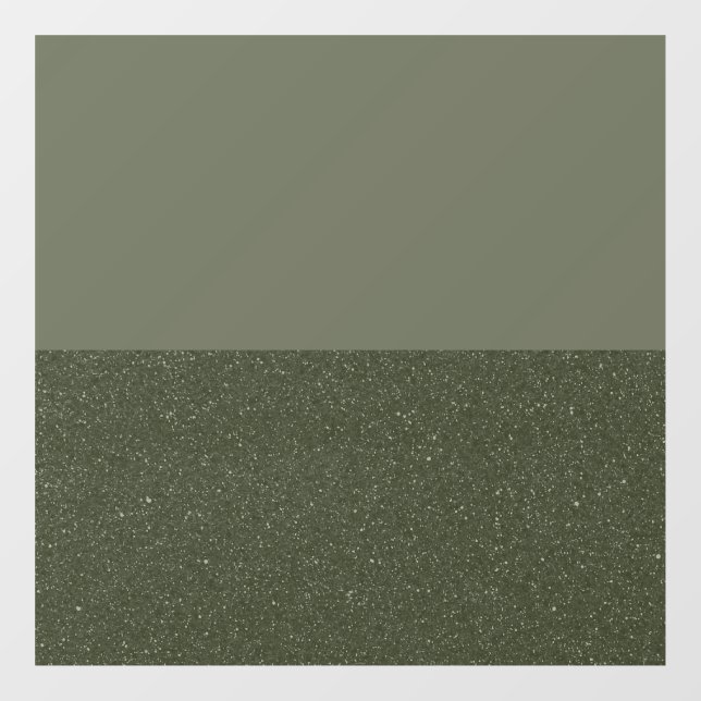 Two-Tone Moss Green Window Cling – Smooth&Textured (Sheet)