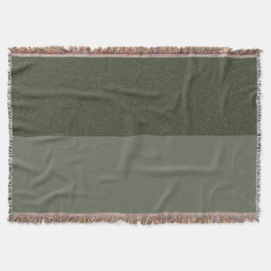 Two-Tone Moss Green Woven Blanket – Customisable
