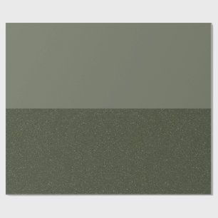 Two-Tone Moss Green Wrapping Paper – Customisable