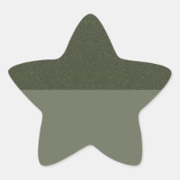 Two-Tone Moss Star Sticker – Customisable