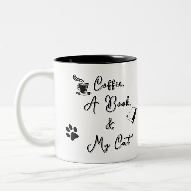 Two-tone Mug 11 oz (black on white) (Left)