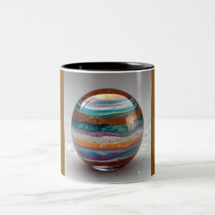 Two Tone Mug, 11oz  (Marble-10) Two-Tone Coffee Mug