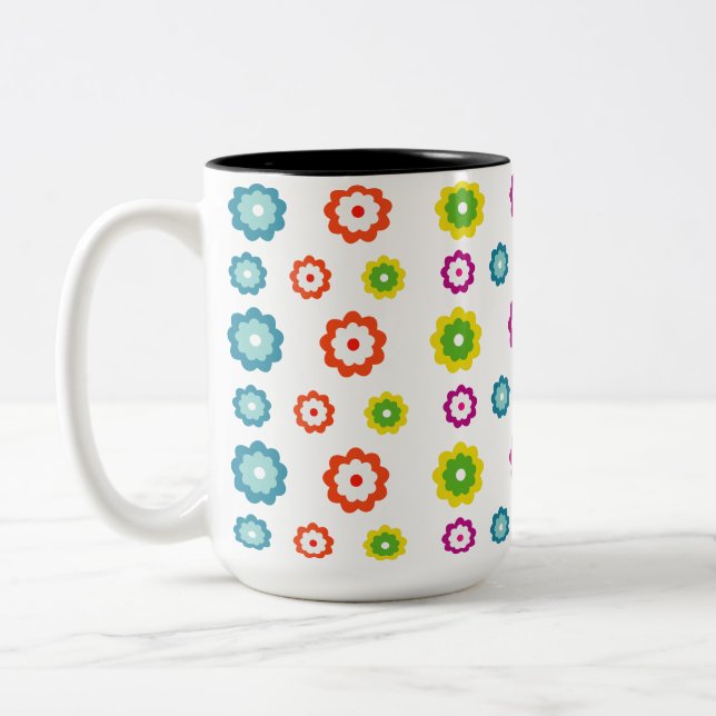 Two-Tone Mug, 15 oz Coffee Mug (Left)