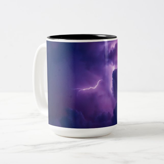Two-Tone Mug, 15 oz Coffee Mug (Front Left)