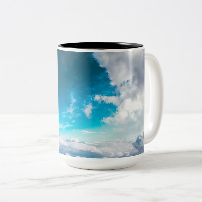 Two-Tone Mug, 15 oz Coffee Mug (Front Right)