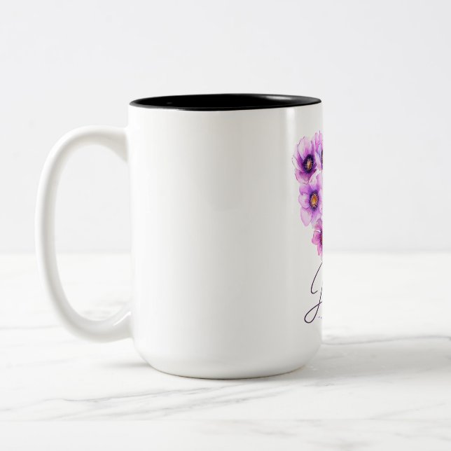 Two-Tone Mug, 15 oz Coffee Mug (Left)