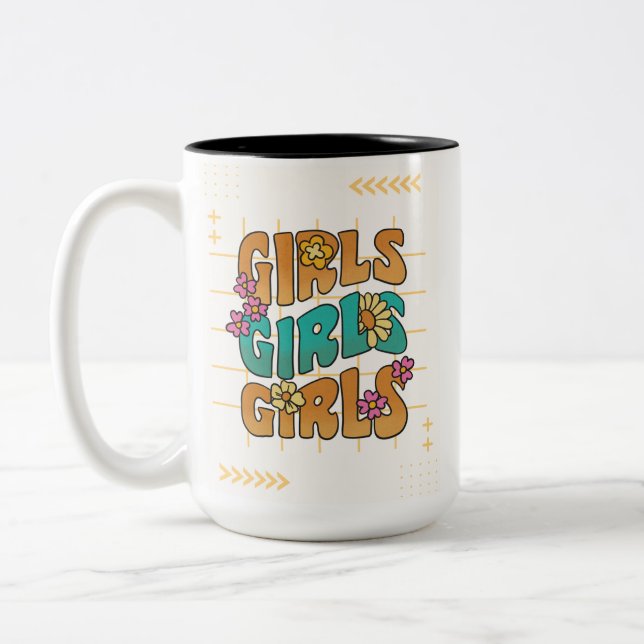 Two-Tone Mug, 15 oz Two-Tone Coffee Mug (Left)