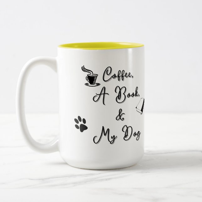 Two-tone Mug 15 oz (yellow) (Left)