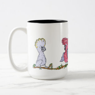 Two-Tone Mug, 444 ml - Cockatoo & Galah  Coffee Mug