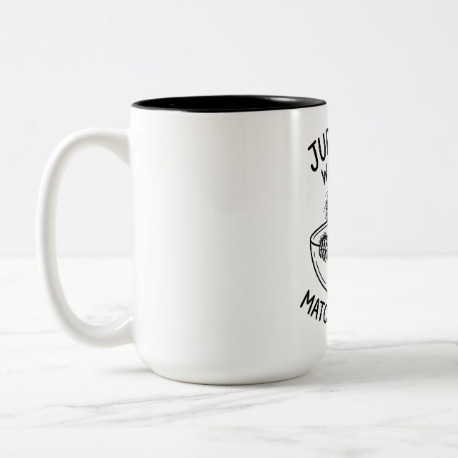 Two-Tone Mug Cute Spotted Fawn Humour Quote (Left)