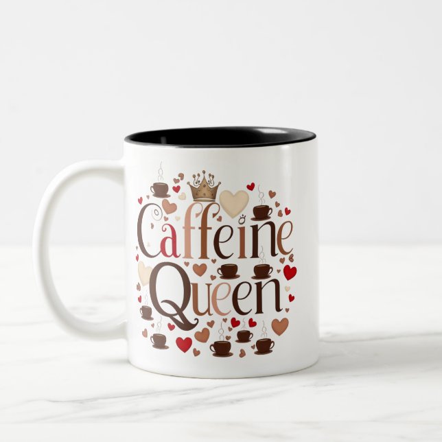 Two-Tone Mug for Coffee Lovers (Left)