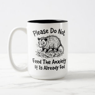 Two-Tone Mug - Fun Anxiety Relief Coffee Companion