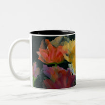 Two-tone Mug holds 11 oz with Beautiful Abstract