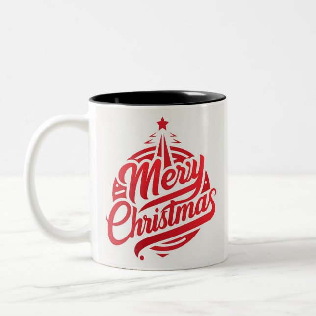 Two-Tone Mug merry Christmas (Left)