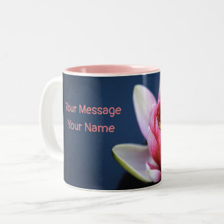 Two-Tone Mug Pink Flower