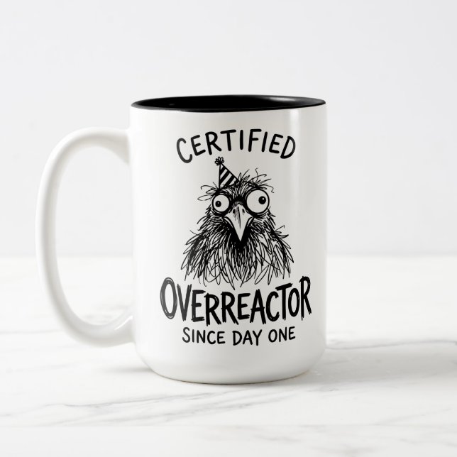 Two-Tone Mug Surprising Overreaction (Left)