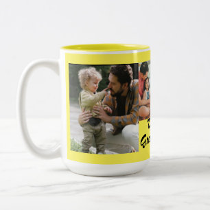Two-Tone Mug The best Grandpa Ever 4 photos yellow