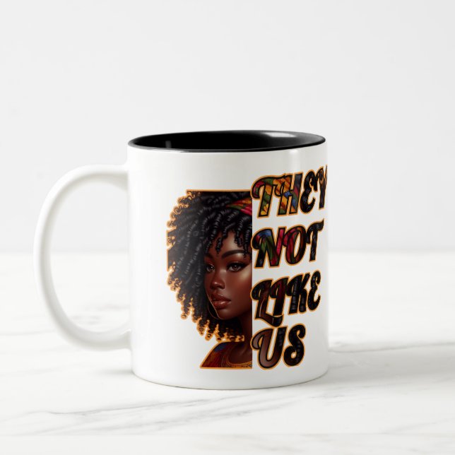 Two-Tone Mug – They Not Like Us (Left)