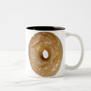 Two tone mug with doughnuts