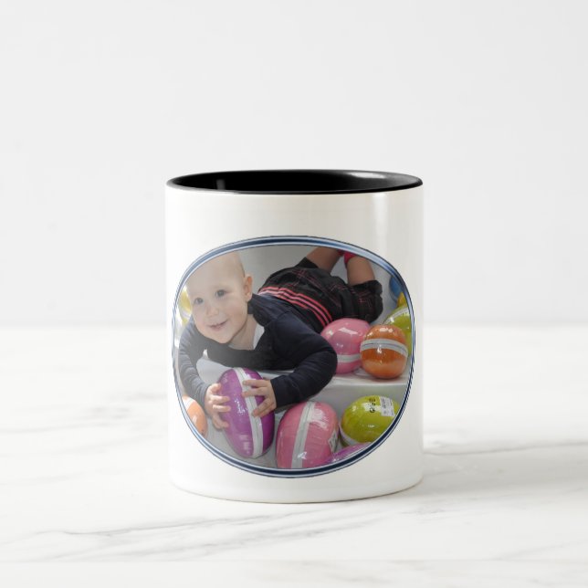 two tone Mug with Photo (Center)