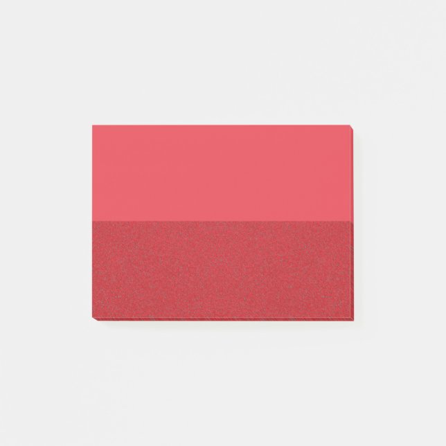 Two-Tone Noise-Texture Tomato Red Post-It® Notes (Front)