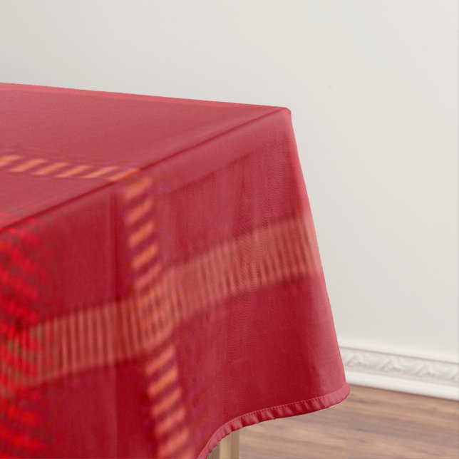 Two-Tone Plaid Christmas Tablecloth (In Situ)