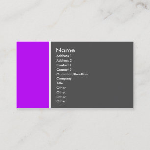 Two Tone (Purple and Grey) - Customised Business Card
