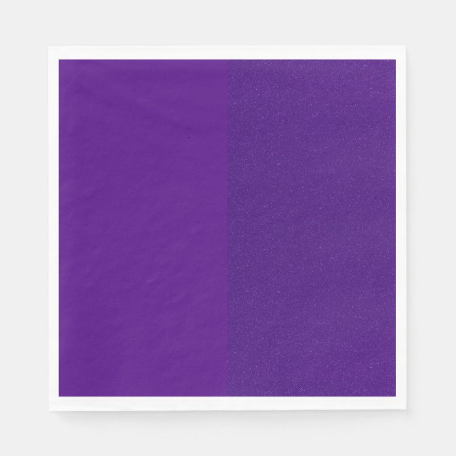 Two-Tone Purple Luxe Paper Napkin – Customisable (Front)