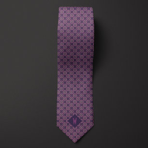 Two-Tone Purple Mandala Tie