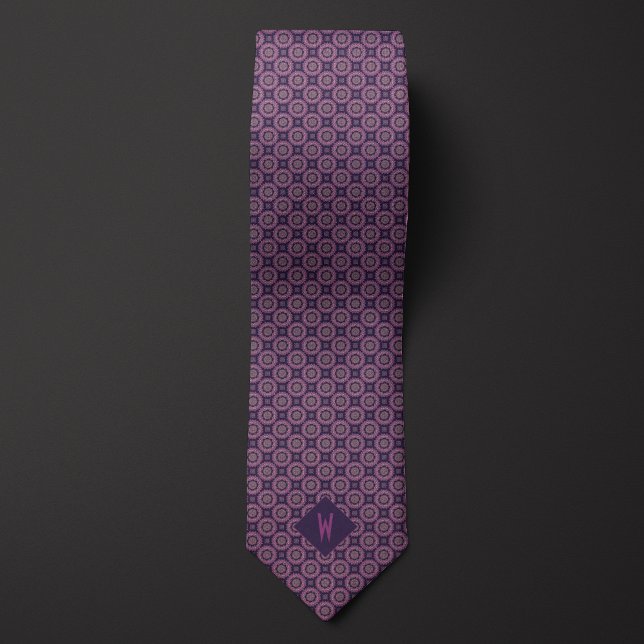 Two-Tone Purple Mandala Tie (Creator Uploaded)