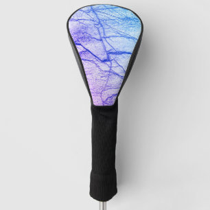  Two Tone Purple Marble Look Golf Head Cover