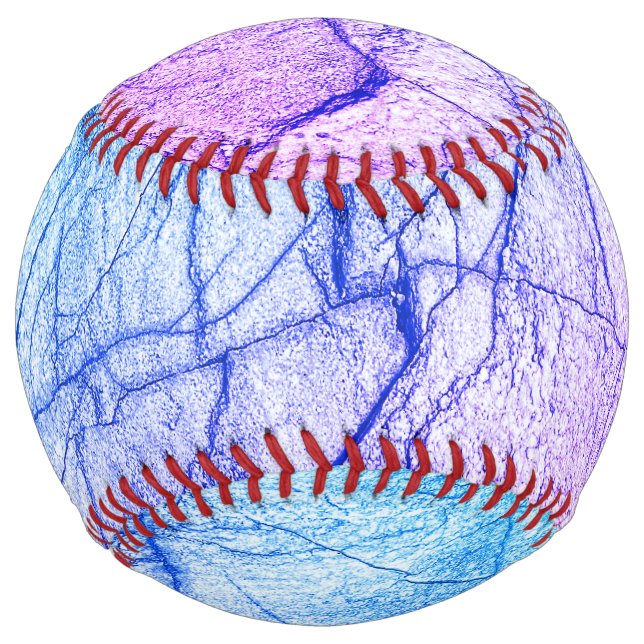  Two Tone Purple Marble Look Softball (Front)