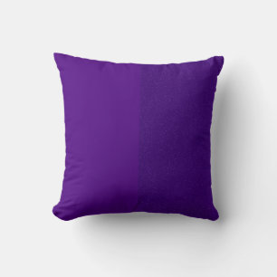 Two-Tone Purple Noise-Effect Throw Pillow (Custom)