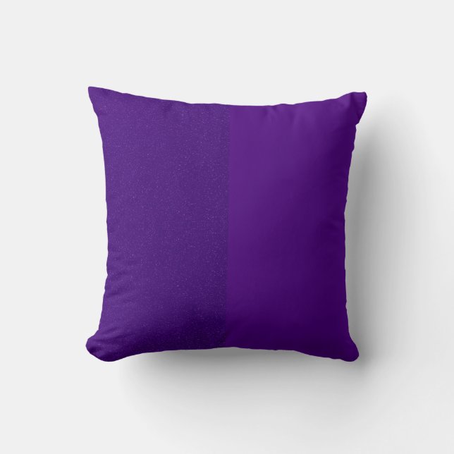 Two-Tone Purple Noise-Effect Throw Pillow (Custom) (Front)