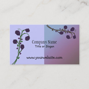 Two Tone Purple Rose Design Business Card