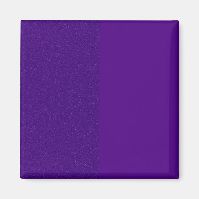Two-Tone Purple Square Magnet – Customisable (Front)