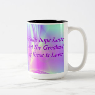 Two Tone Rainbow Faith Mug