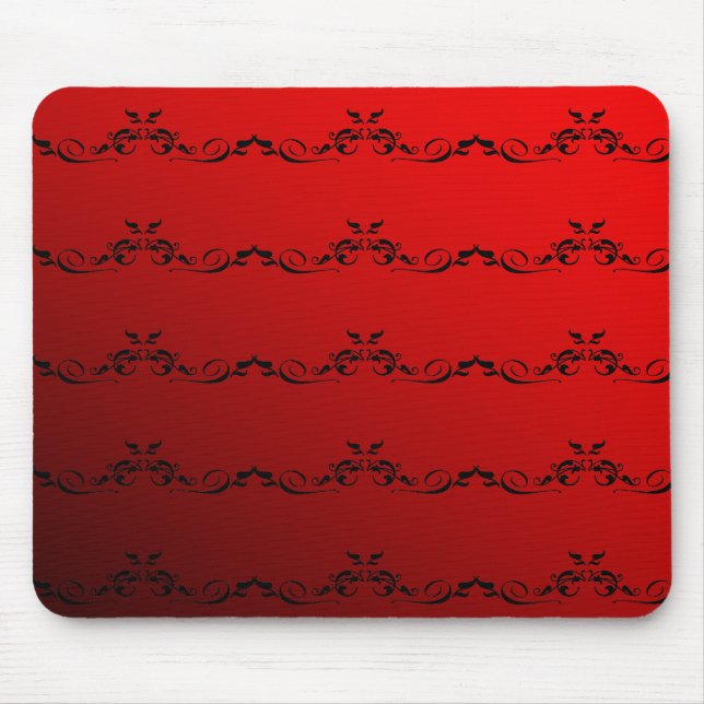 Two Tone Red Mouse Mat (Front)