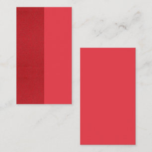 Two-Tone Red Vertical Business Card – Customisable