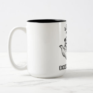 Two-Tone Silly Panda Funny Coffee Mug